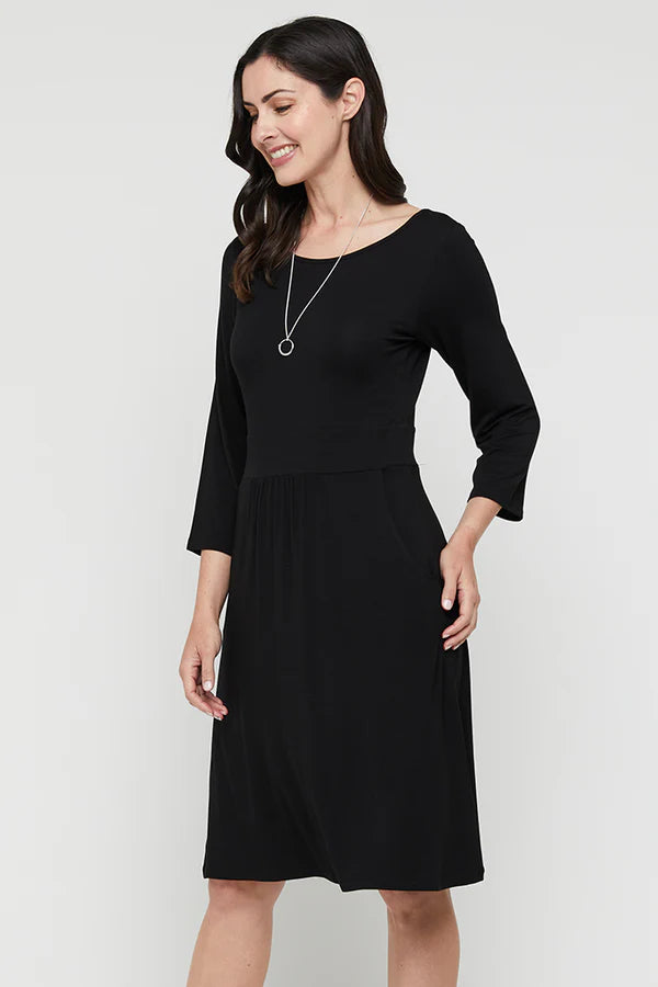 Organic Bamboo 3/4 Sleeve Beth Maternity Dress Dress from Bamboo Body maternity store australia