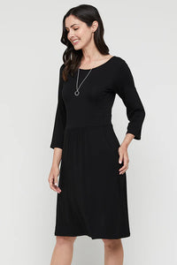 Organic Bamboo 3/4 Sleeve Beth Maternity Dress Dress from Bamboo Body maternity store australia