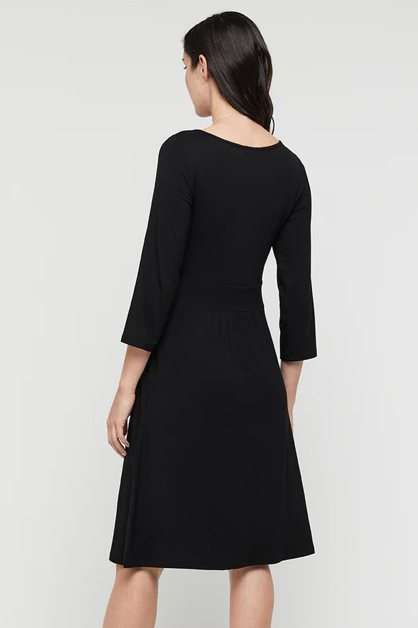 Organic Bamboo 3/4 Sleeve Beth Maternity Dress Dress from Bamboo Body maternity store australia