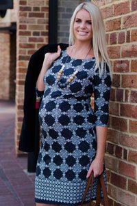 Medallion Print Maternity Dress (Final Sale)