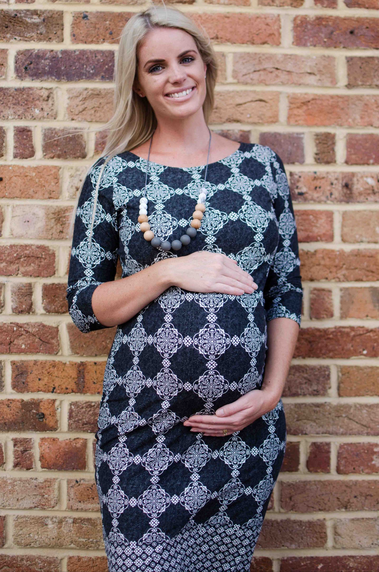 Medallion Print Maternity Dress (Final Sale)