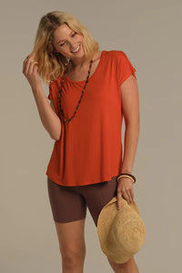 Organic Bamboo Eadie Maternity Top Top from Bamboo Body maternity store australia