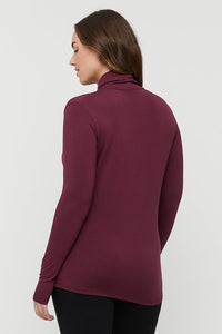 Organic Bamboo Maternity Turtle Neck Maternity Top from Bamboo Body maternity store australia