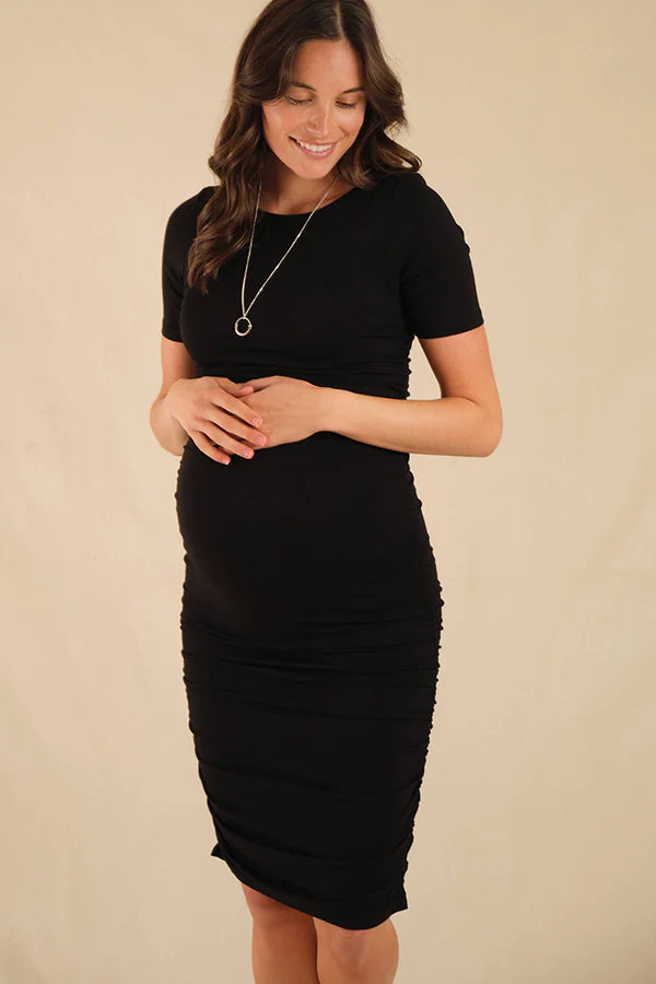 Organic Bamboo Jasper Maternity Dress