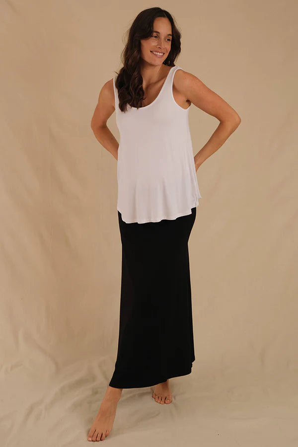 Organic Bamboo Lana Long Maternity Skirt Maternity Skirt from Bamboo Body maternity store australia