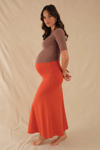 Organic Bamboo Lana Long Maternity Skirt Maternity Skirt from Bamboo Body maternity store australia
