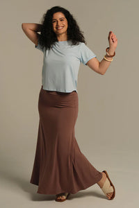 Organic Bamboo Lana Long Maternity Skirt Maternity Skirt from Bamboo Body maternity store australia