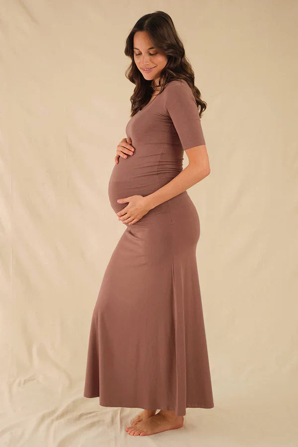 Organic Bamboo Lana Long Maternity Skirt Maternity Skirt from Bamboo Body maternity store australia