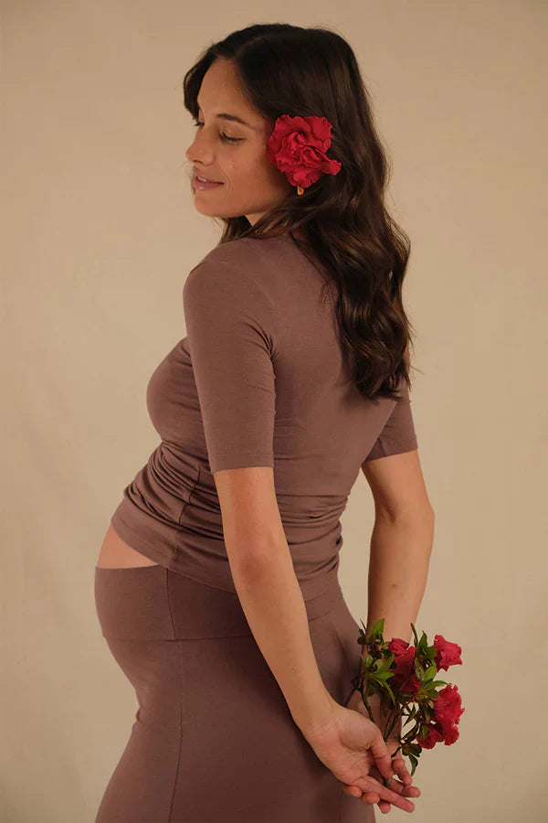 Organic Bamboo Lana Long Maternity Skirt Maternity Skirt from Bamboo Body maternity store australia