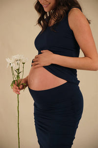 Organic Bamboo Maternity Ruched Skirt Skirt from Bamboo Body maternity store australia
