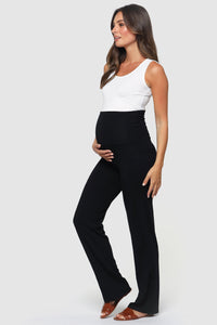 Thumbnail for Organic Bamboo Essential Maternity Pants Pants from Bamboo Body maternity online store brisbane sydney perth australia