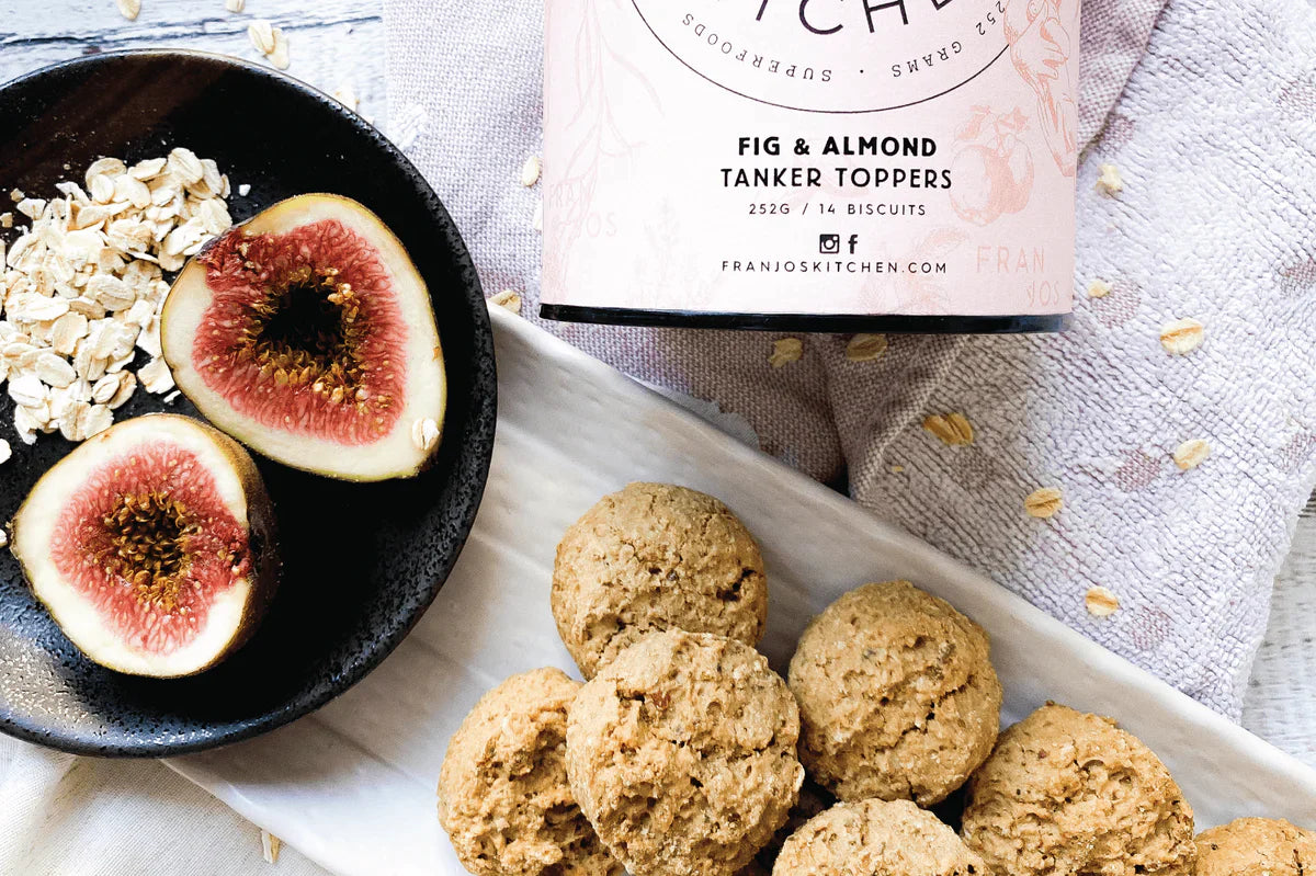 Tanker Topper Biscuits - Fig & Almond Lactation Cookies from Franjo's Kitchen maternity online store brisbane sydney perth australia