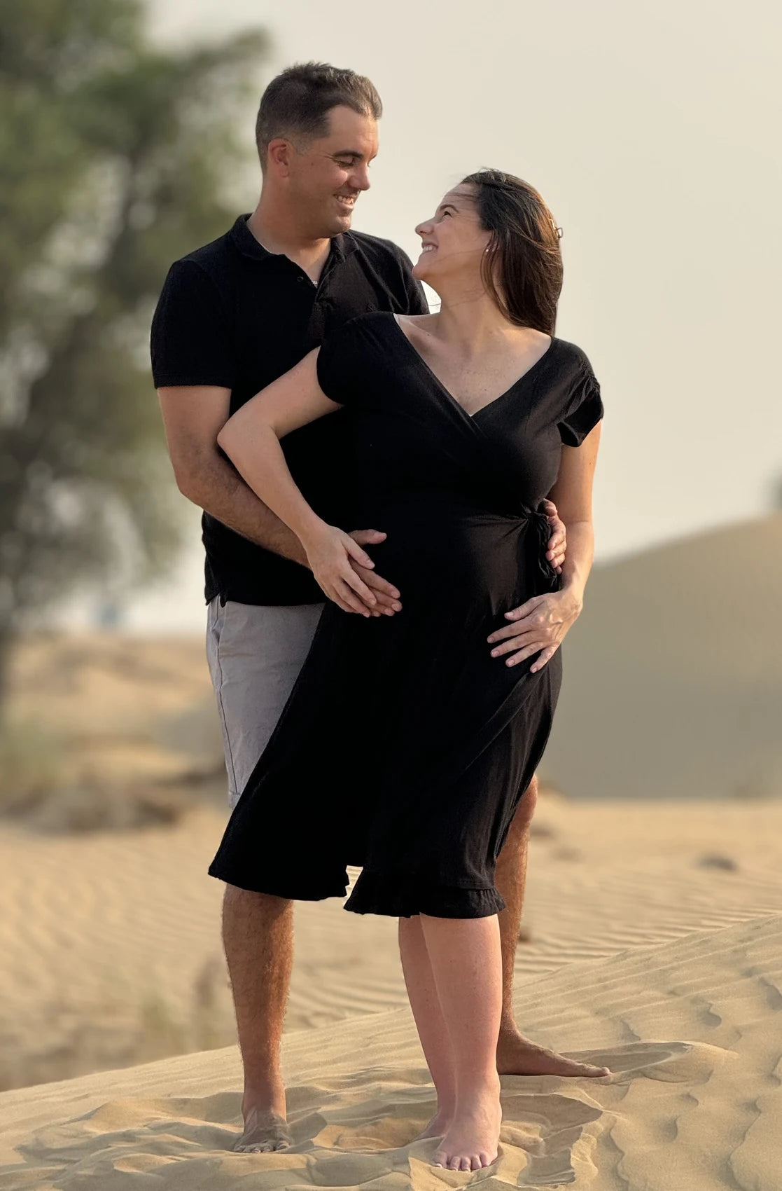 Organic Bamboo Maternity Wrap Dress