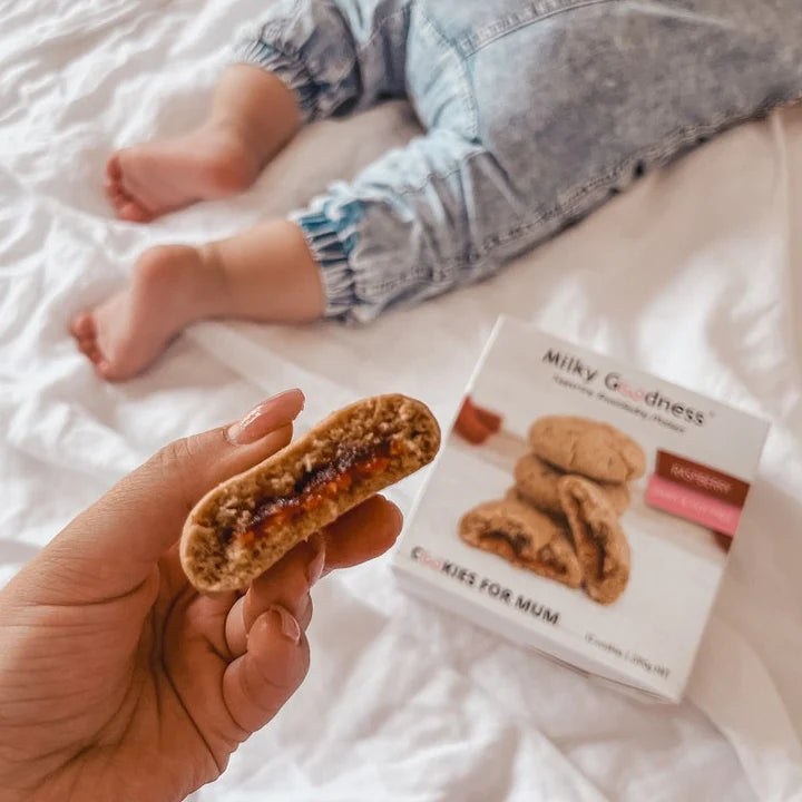 Raspberry Lactation Cookies (Dairy & Soy Free) Lactation Cookies from Milky Goodness maternity online store brisbane sydney perth australia