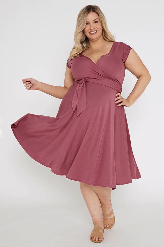 Organic Bamboo Maternity Wrap Dress Dress from Bamboo Body maternity store australia