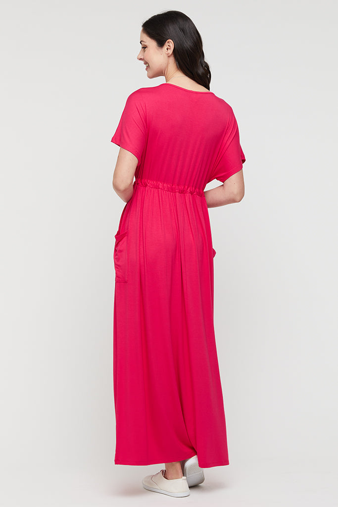 Organic Bamboo Mila Maxi Maternity Dress Dress from Bamboo Body maternity store australia