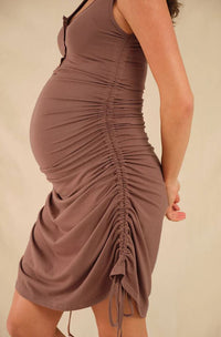 Organic Bamboo Henley Maternity Tank Dress Dress from Bamboo Body maternity store australia