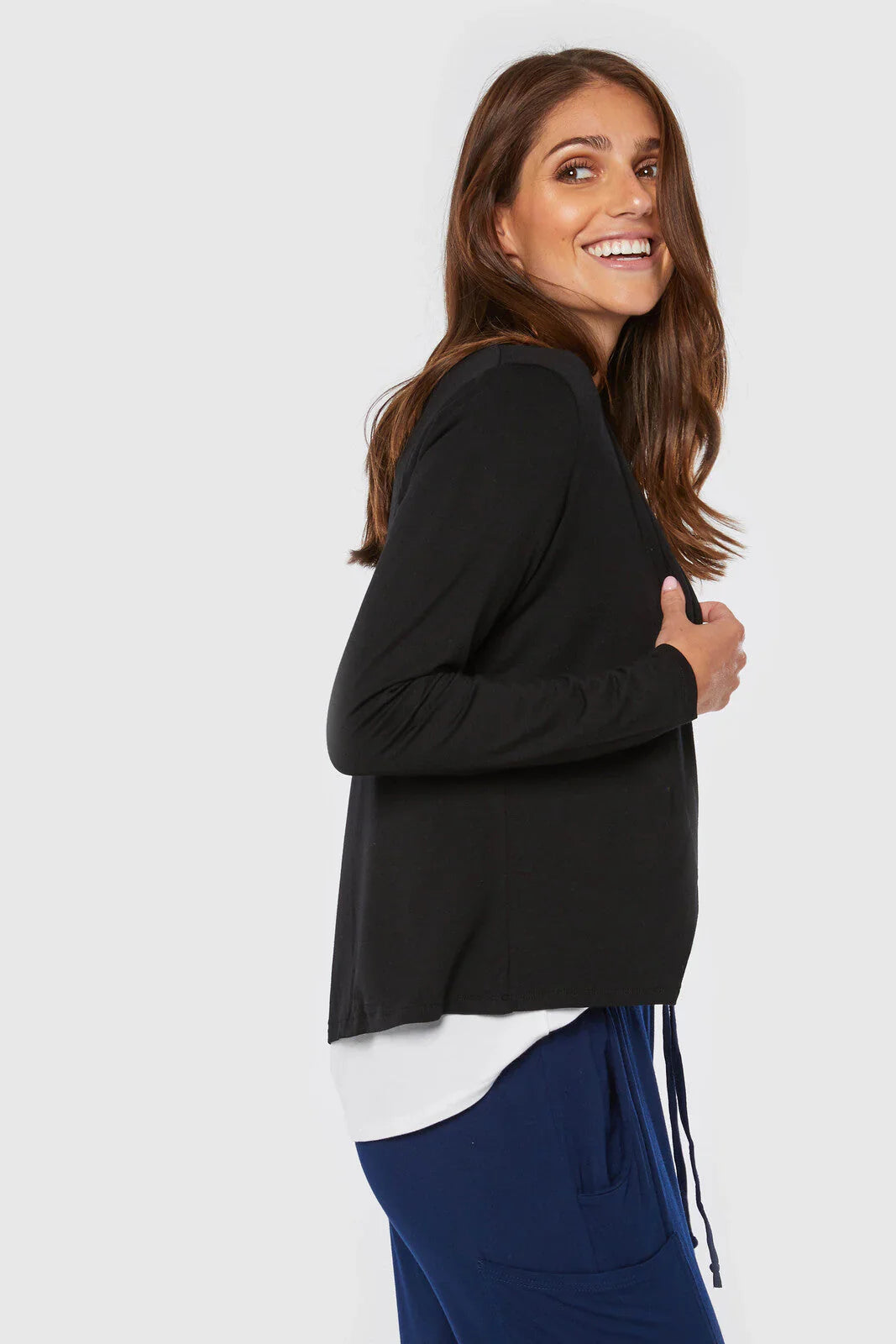 Organic Bamboo Everyday Cardigan Cardigan from Bamboo Body maternity store australia