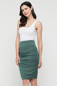 Organic Bamboo Maternity Ruched Skirt