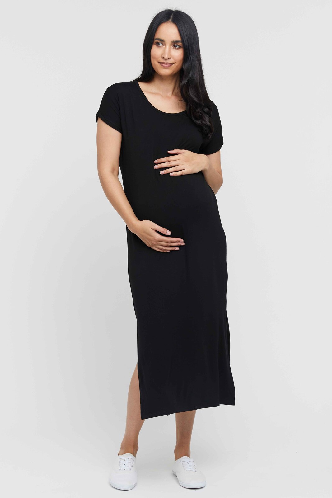 Organic Bamboo Elsie Maternity Dress Dress from Bamboo Body maternity store australia