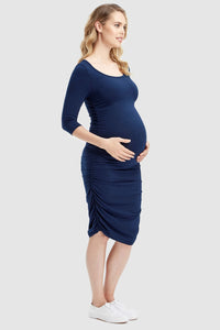 Thumbnail for Organic Bamboo 3/4 Sleeve Maternity Dress Dress from Bamboo Body maternity online store brisbane sydney perth australia