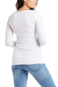 Flattering Maternity Wrap Top Maternity Top from Cherry Melon maternity store australia