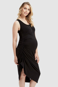 Organic Bamboo Henley Maternity Tank Dress Dress from Bamboo Body maternity store australia