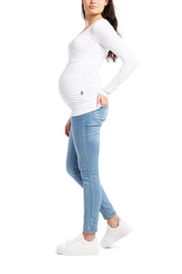 Flattering Maternity Wrap Top Maternity Top from Cherry Melon maternity store australia