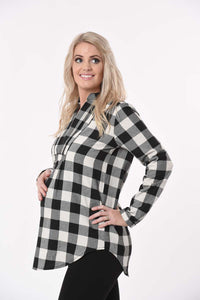 Thumbnail for Maternity Check Shirt (Final Sale) Top from Meamama maternity online store brisbane sydney perth australia
