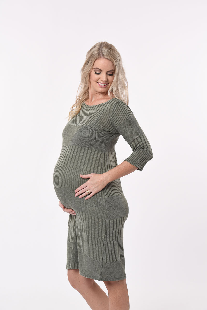 Vertical Maternity Shift Dress (Final Sale) Dress from Meamama maternity online store brisbane sydney perth australia