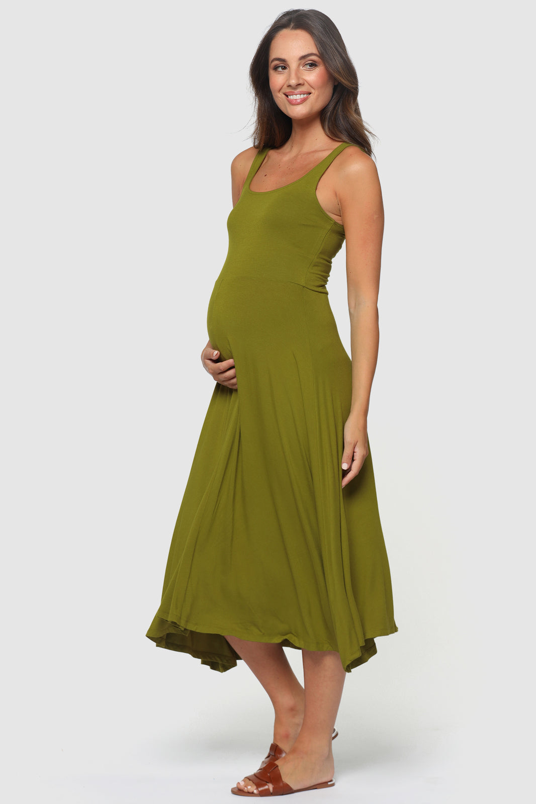 Organic Bamboo Melanie Maternity Dress Dress from Bamboo Body maternity store australia