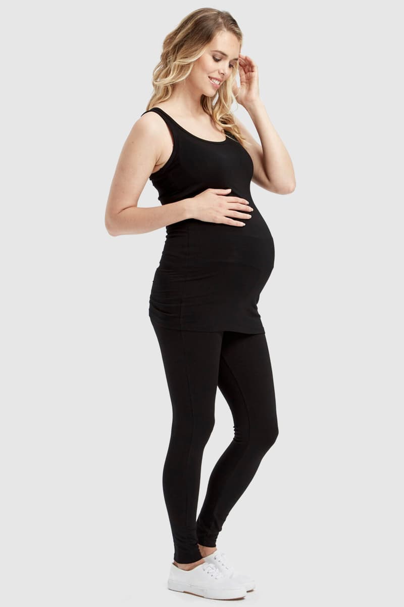 Soft Organic Bamboo Maternity Leggings