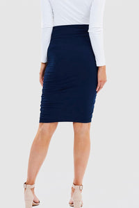 Organic Bamboo Maternity Ruched Skirt