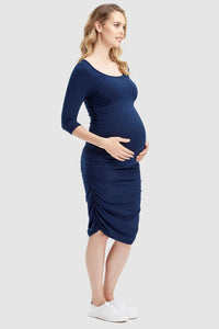 Organic Bamboo 3/4 Sleeve Maternity Dress