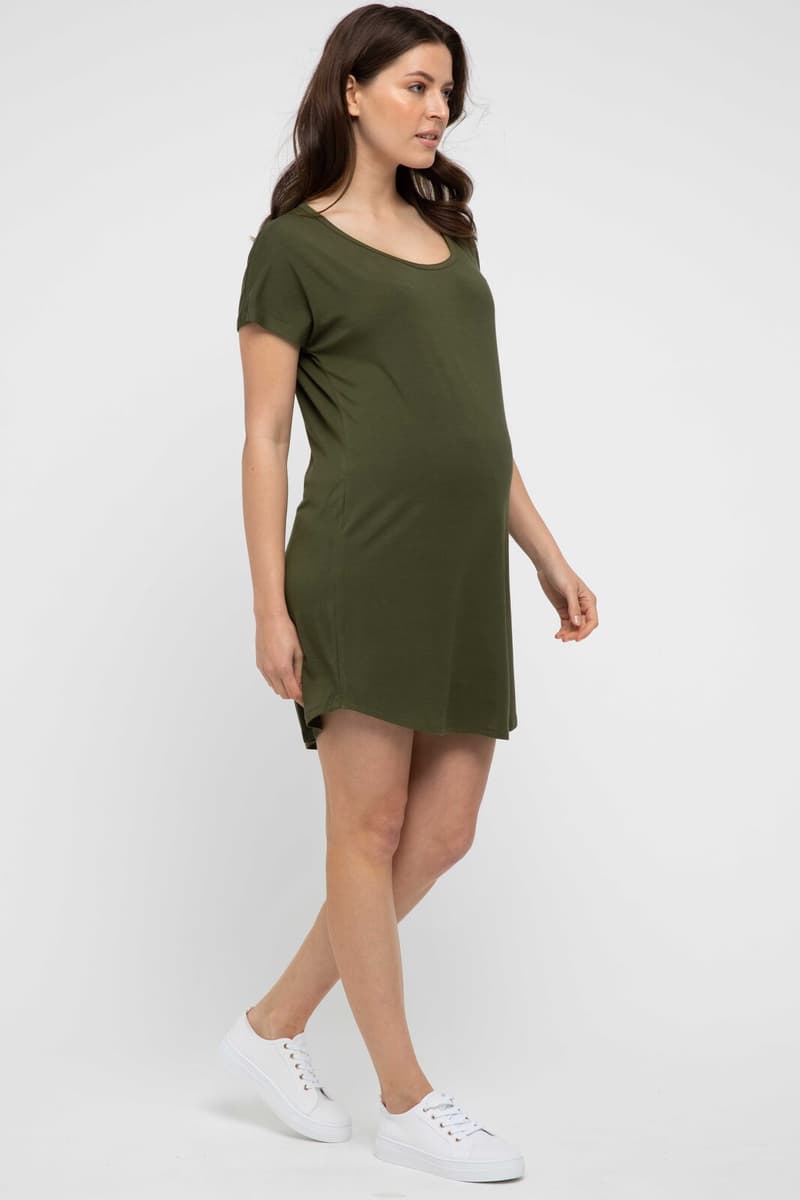 Organic Bamboo Niah T-Shirt Maternity Dress