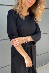 Organic Bamboo 3/4 Sleeve Beth Maternity Dress