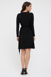 Organic Bamboo Long Sleeve Nursing Wrap Dress