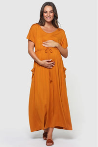 Organic Bamboo Mila Maxi Maternity Dress