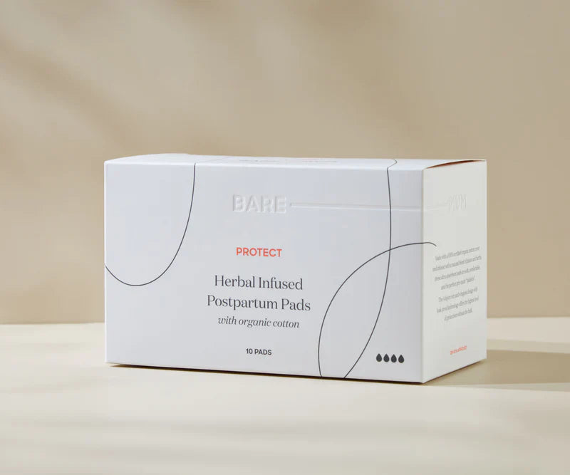 Herbal Infused Postpartum Pads | Bare-Mum Maternity Pad from Bare-Mum maternity store australia