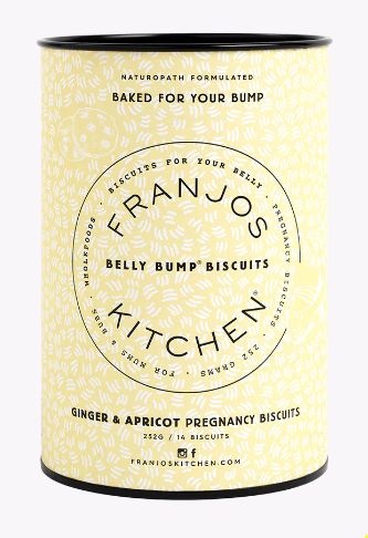 Belly Bump Pregnancy Biscuits - Ginger & Apricot Lactation Cookies from Franjo's Kitchen maternity online store brisbane sydney perth australia