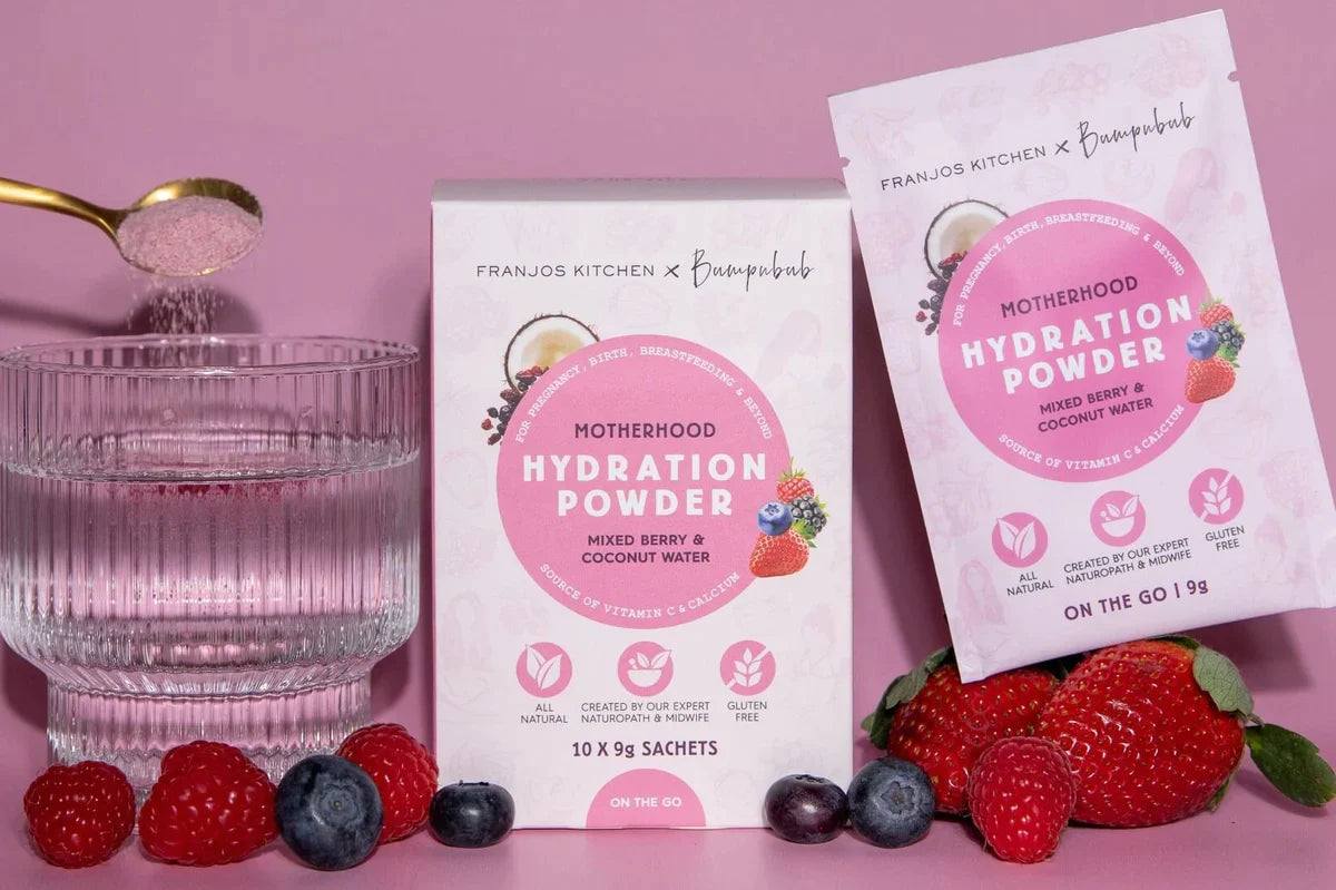 On-the-Go Motherhood Hydration Box (Mixed Berry) Drinks from Franjo's Kitchen maternity online store brisbane sydney perth australia