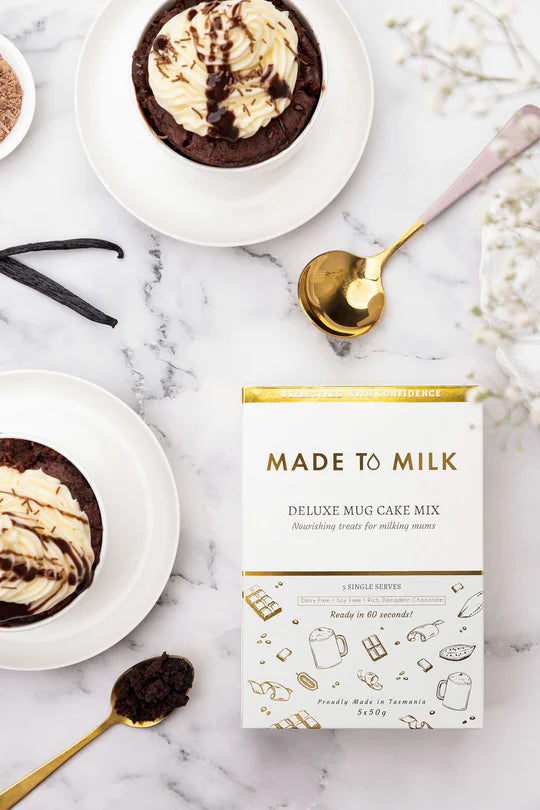 Deluxe Lactation Mug Cake Mix (Pre-Order) Lactation Hot Chocolate from Made to Milk maternity online store brisbane sydney perth australia