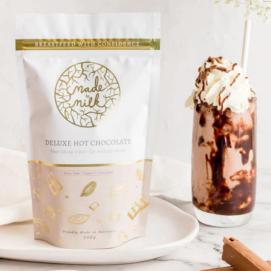 Deluxe Lactation Hot Chocolate - GF, DF & SF Lactation Hot Chocolate from Made to Milk maternity online store brisbane sydney perth australia