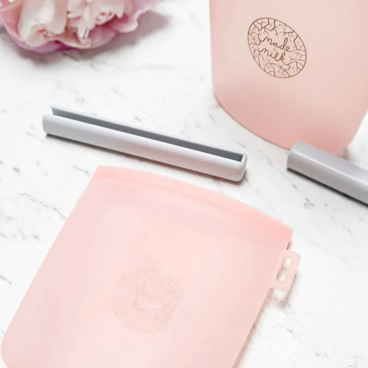 Reusable Breastmilk Storage Bags - 2 Pack Storage Pouch from Made to Milk maternity store australia