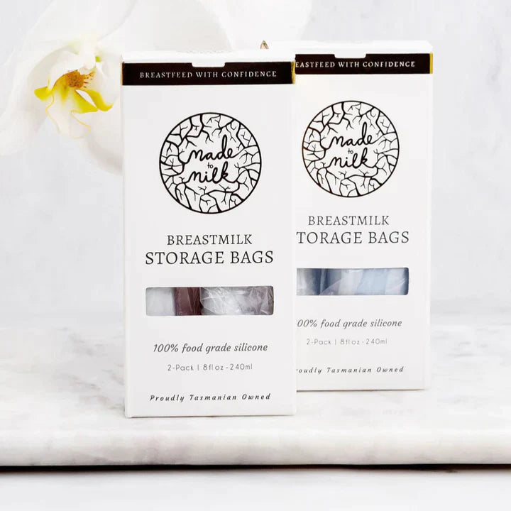 Reusable Breastmilk Storage Bags - 2 Pack Storage Pouch from Made to Milk maternity store australia