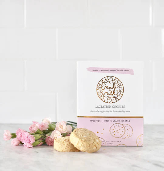 White Chocolate & Macadamia Nut Lactation Cookie Lactation Cookies from Made to Milk maternity online store brisbane sydney perth australia
