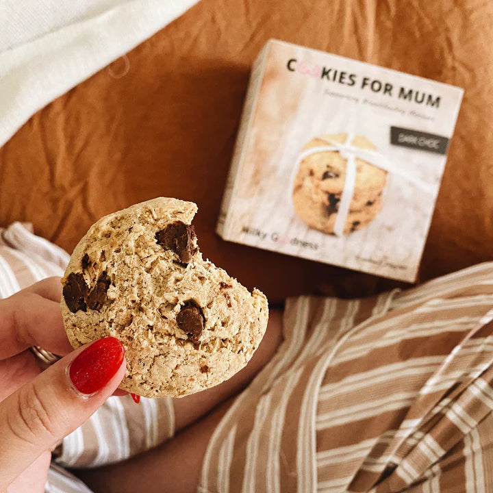 Dark Chocolate Chip Lactation Cookies Lactation Cookies from Milky Goodness maternity online store brisbane sydney perth australia