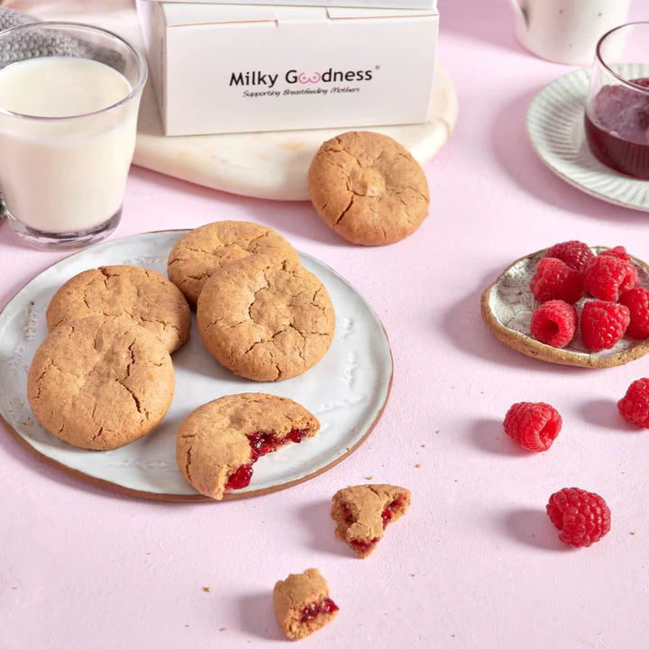 Raspberry Lactation Cookies (Dairy & Soy Free) Lactation Cookies from Milky Goodness maternity online store brisbane sydney perth australia