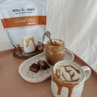 Thumbnail for Lactation Caramel Drink Mix Lactation Hot Chocolate from Milky Goodness maternity online store brisbane sydney perth australia