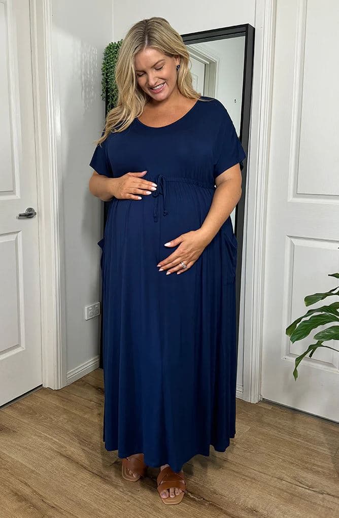 Organic Bamboo Mila Maxi Maternity Dress